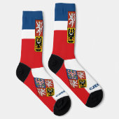 Tschechische Flagge Patriotisch, Nachhaltig Tschec Socken (Rechts)