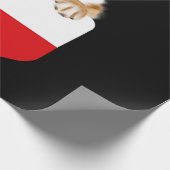 Tschechische Flagge Pembrach walisischer Korgi Hun Geschenkpapier (Ecke)