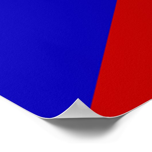 Tschechische Flagge Poster (Ecke)