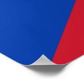 Tschechische Flagge Poster (Ecke)