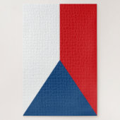 Tschechische Flagge Puzzle (Vertikal)