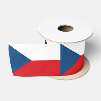 Tschechische Flagge Satinband