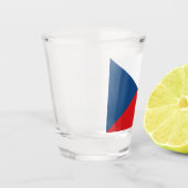 Tschechische Flagge Schnapsglas (Links)
