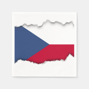 Tschechische Flagge Serviette