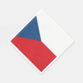 Tschechische Flagge Serviette (Ecke)