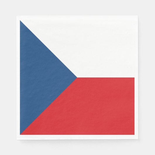 Tschechische Flagge Serviette (Vorderseite)