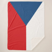 Tschechische Flagge Sherpadecke (Vorderseite)