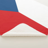 Tschechische Flagge Sherpadecke (3/4)