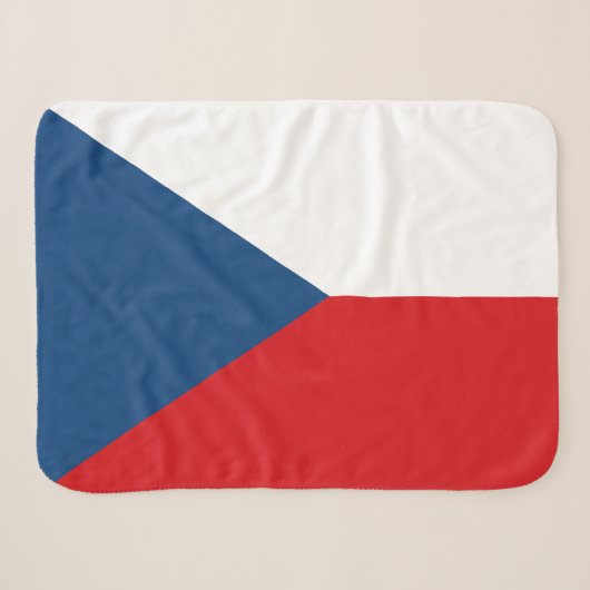 Tschechische Flagge Sherpadecke (Vorderseite (Horizontal))