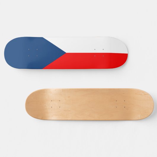 Tschechische Flagge Skateboard (Horizontal)