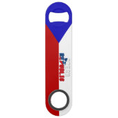 Tschechische Flagge Speed Flaschenöffner (Rückseite)
