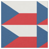 Tschechische Flagge Stoff (Nahaufnahme)
