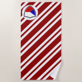 Tschechische Flagge Strandtuch (Vorderseite)