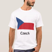 Tschechische Flagge T-Shirt (Vorderseite)