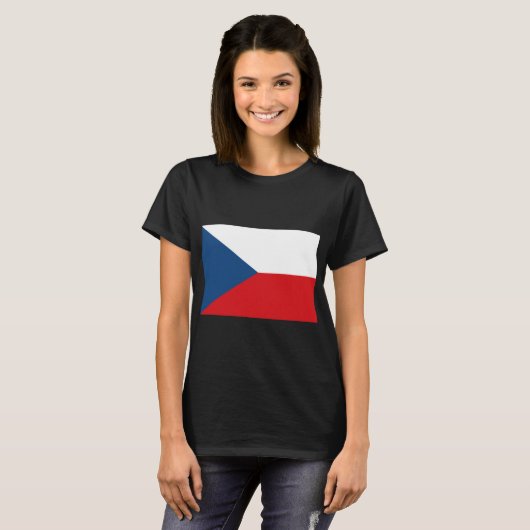 Tschechische Flagge T-Shirt (Vorne ganz)