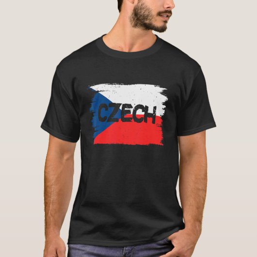 Tschechische Flagge T-Shirt (Vorderseite)