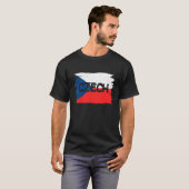 Tschechische Flagge T-Shirt (Vorne ganz)