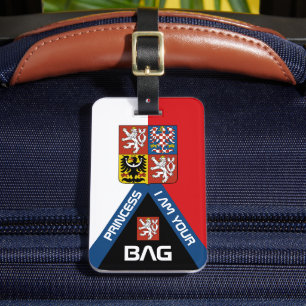 Tschechische Flagge, Taschenmarken, Tschechische R Gepäckanhänger