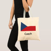 Tschechische Flagge Tragetasche (Vorderseite (Produkt))