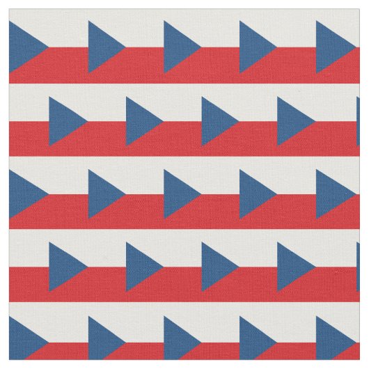 Tschechische Flagge & Trendy Fabric / Mode Stoff (Nahaufnahme)