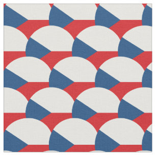 Tschechische Flagge & Trendy Fabric / Mode Stoff
