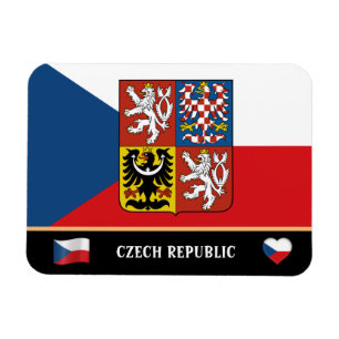 Tschechische Flagge & Tschechien - Staatsreise/Tsc Magnet