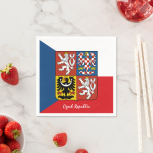 Tschechische Flagge & Tschechische Republik Party Serviette