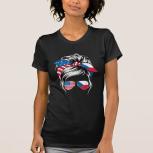 Tschechische Flagge Tschechisches Erbe Tschechisch T-Shirt