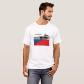 Tschechische Flagge Tshirt, Tschechien, Prag / Hra T-Shirt (Vorne ganz)