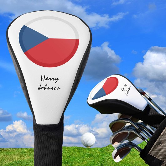 Tschechische Flagge und Mit Monogramm Golfklubs de Golf Headcover