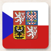 Tschechische Flagge Untersetzer (Vorderseite)