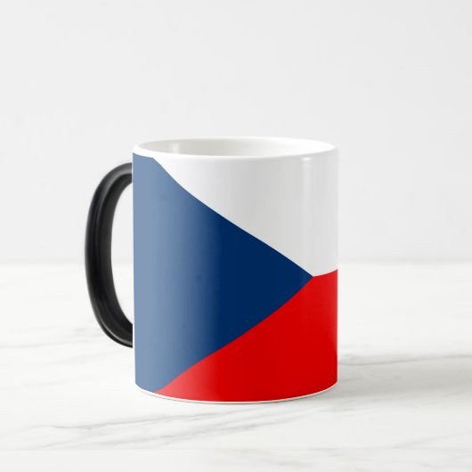 Tschechische Flagge Verwandlungstasse (Vorderseite Links)