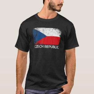 Tschechische Flagge Vintages Geschenk aus Tschec T-Shirt