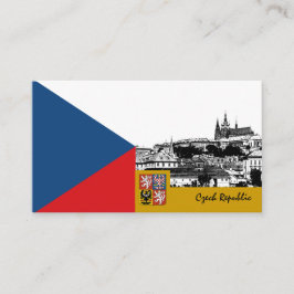 Tschechische Flagge Visitenkarte, moderne Tschechi Visitenkarte