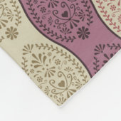 Tschechische Folk Art Ostereier Fleecedecke (Ecke)