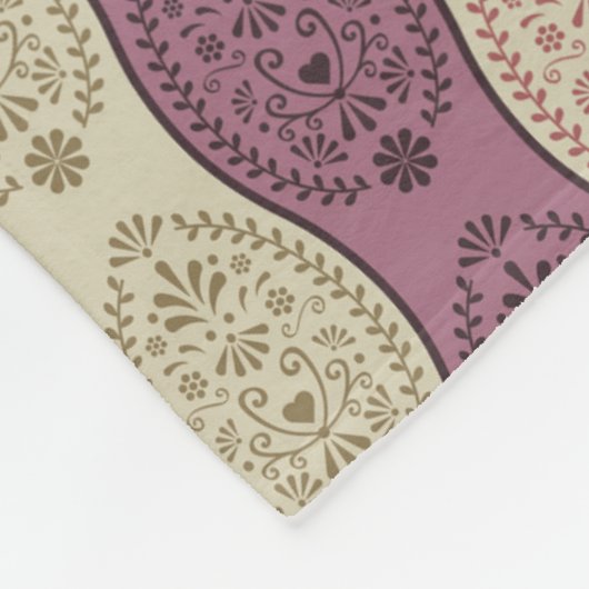 Tschechische Folk Art Ostereier Fleecedecke (Ecke)