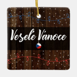 Tschechische frohe Weihnachten, Veselé Vánoce Keramikornament