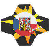 Tschechische Fußball und Tschechische Fahne / BANG (Flach)