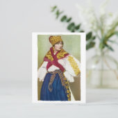 Tschechische Girl-Postkarte Postkarte (Stehend Vorderseite)