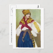 Tschechische Girl-Postkarte Postkarte (Vorne/Hinten)