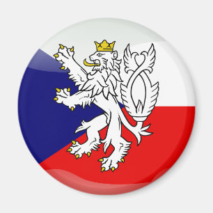tschechische Hochglanzflagge Magnet