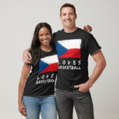 Tschechische Lieben Basketball T-Shirt (Unisex)