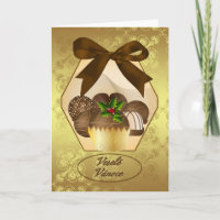 Tschechische Luxusschokoladen-Weihnachtsgruß-Karte