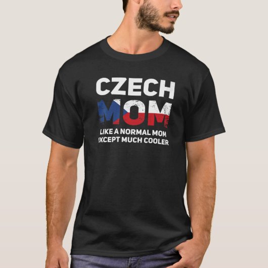 Tschechische Mama Tschechischer Muttertag T-Shirt (Vorderseite)