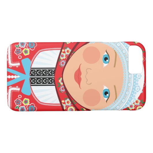 Tschechische Matryoshka-Rechtssache Case-Mate iPhone Hülle (Rückseite (Horizontal))