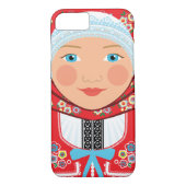 Tschechische Matryoshka-Rechtssache Case-Mate iPhone Hülle (Rückseite)
