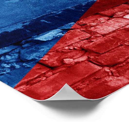 Tschechische Mauer Poster (Ecke)