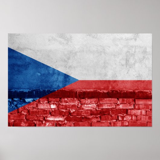 Tschechische Mauer Poster (Vorne)