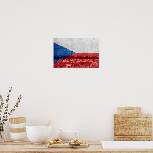 Tschechische Mauer Poster (Küche)