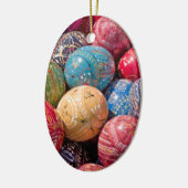 tschechische Ostereier dekoriert Keramik Ornament (Links)